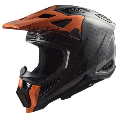 LS2 MX703 X-FORCE-06 CARBON-6K VICTORY off-road helma oranžová